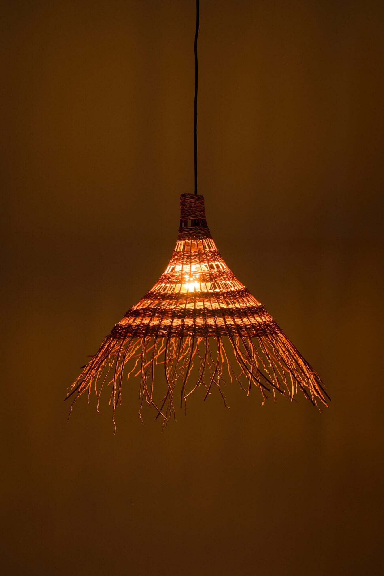 Klosz ORION naturalny abażur do lampy wiszącej, boho, japandi
