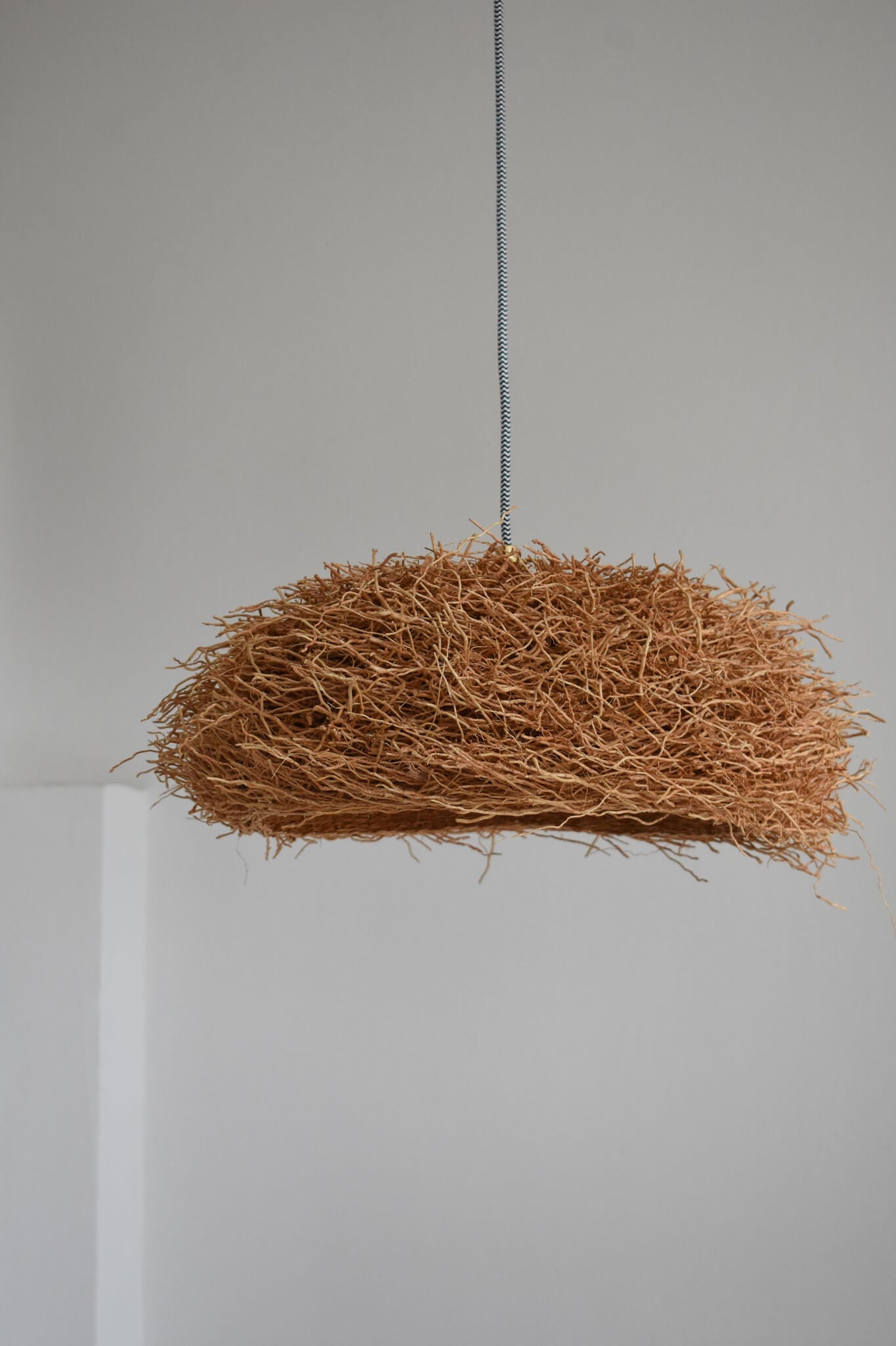 Klosz, który pachnie HADAR naturalny wiszący abażur do lampy z wetiwerii 50cm
