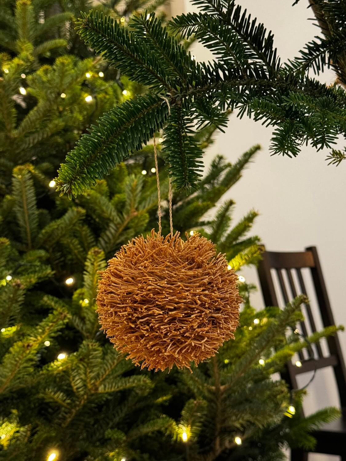 PACHNĄCA KULA z wetiwerii, naturalna, pachnąca, świąteczna ozdoba, bombka choinkowa, kula zapachowa
