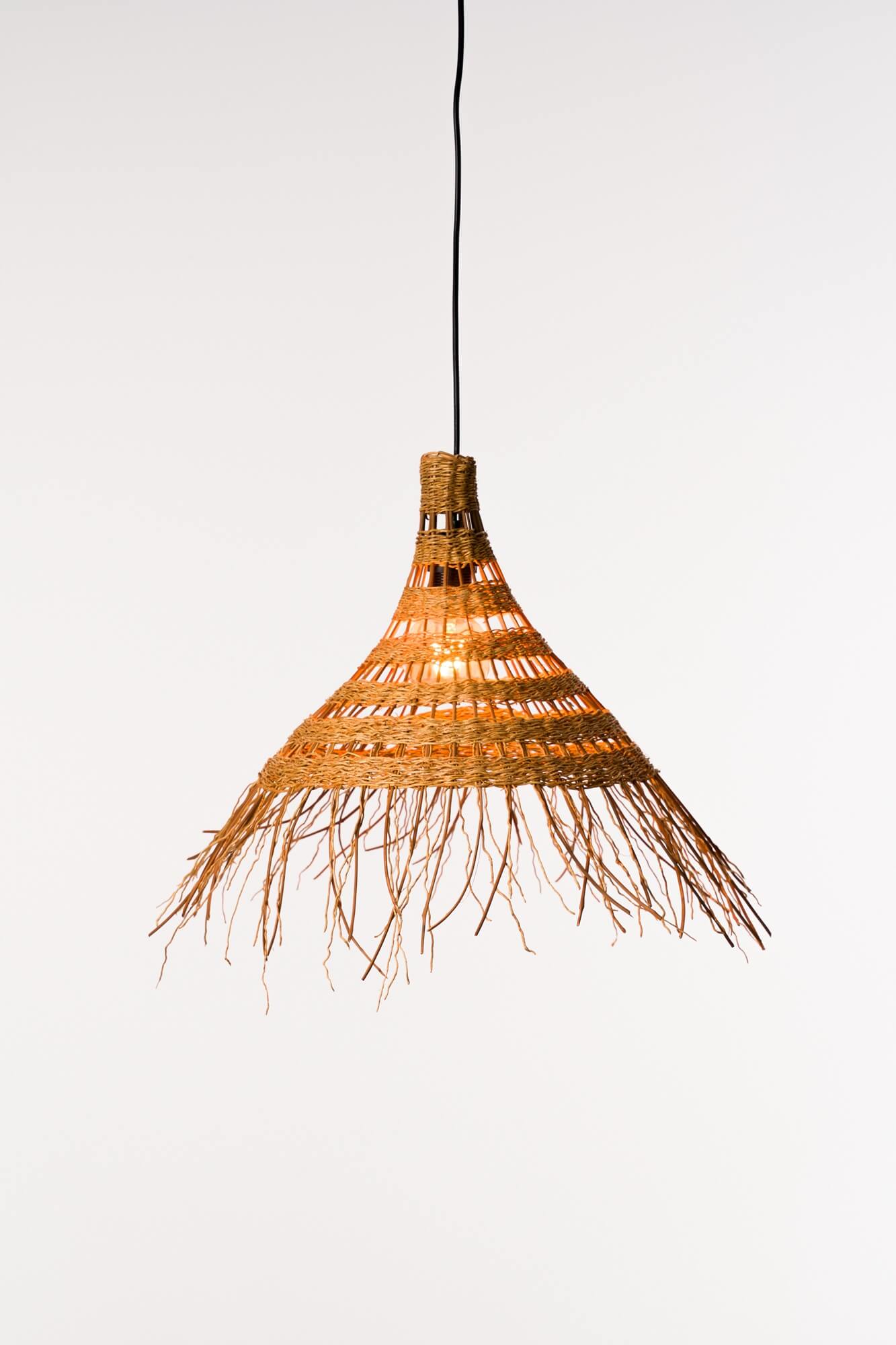 Klosz ORION naturalny abażur do lampy wiszącej, boho, japandi