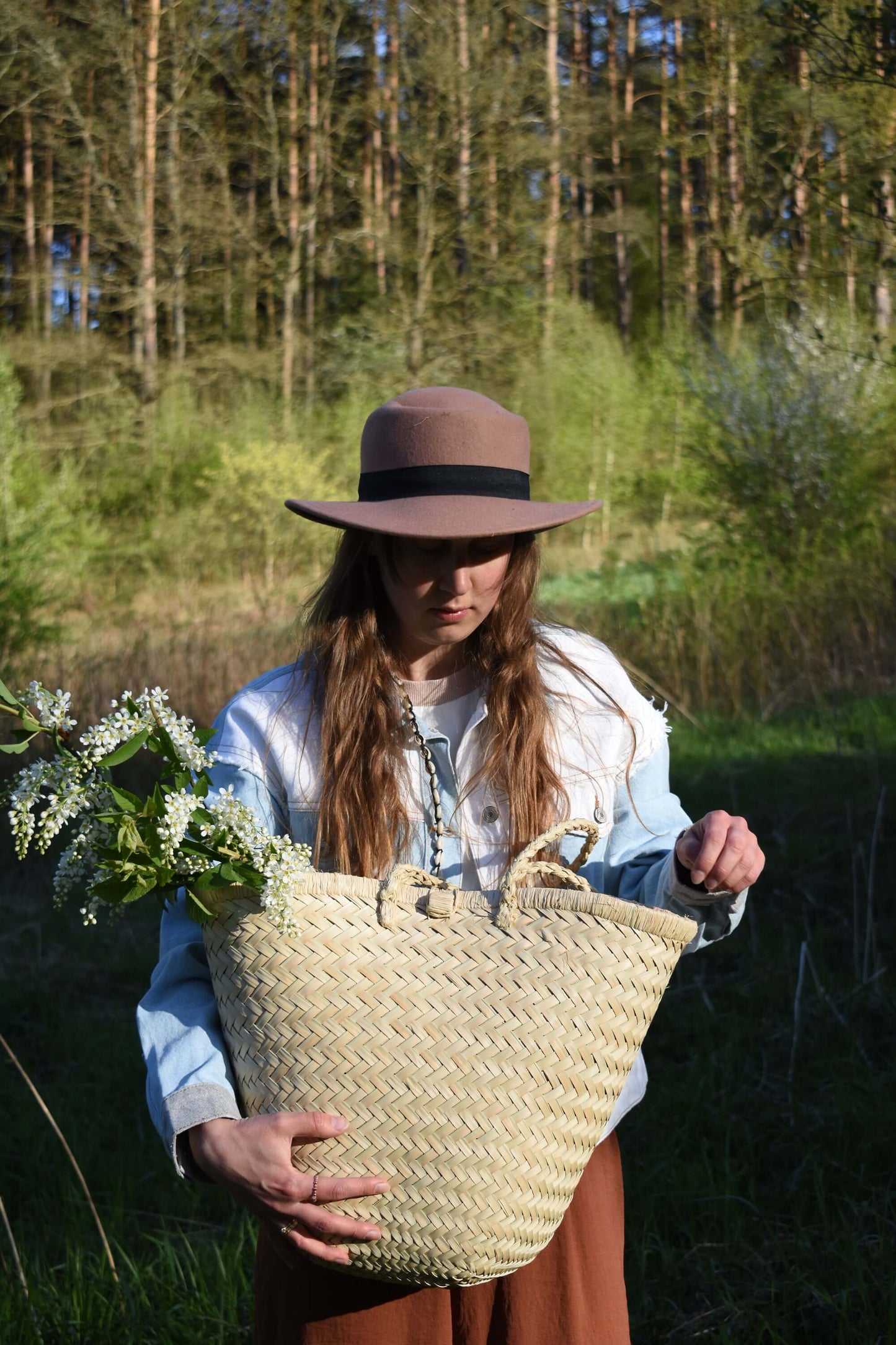 Torebka FALY naturalna, pleciona, boho